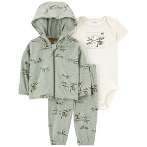 NWT 3M Baby Carter’s 3-Piece Airplane Little Jacket Set